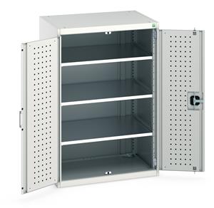 Bott Tool Storage Cupboards for workshops with Shelves and or Perfo Doors Bott Perfo Door Cupboard 800Wx650Dx1200mmH - 3 Shelves